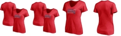 Fanatics Women's Red Washington Capitals Mascot In Bounds V-Neck T-shirt